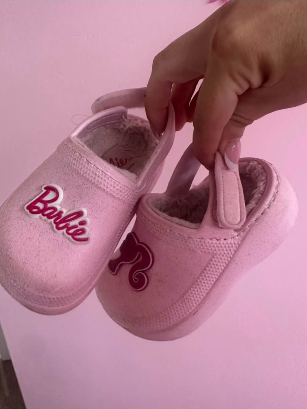 Barbie Pink Slip-On Shoes/ 4/5 T